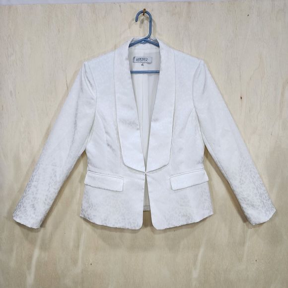 Kasper Womens Animal-Print Blazer Sz 8 - Picture 1 of 4